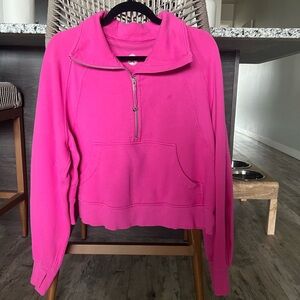 Lululemon scuba oversized funnel neck half zip
